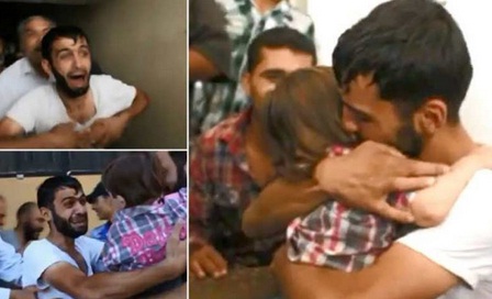 شاهد فرحة أب اعتقد أنّ ابنه توفى في الهجوم الكيماوي