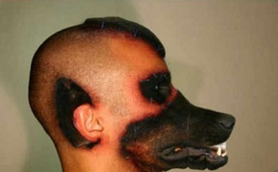 بالصور ..  رجل يحول نفسه إلى كلب