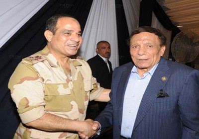 عادل امام : السيسي هو الافضل  وقد دخل التاريخ