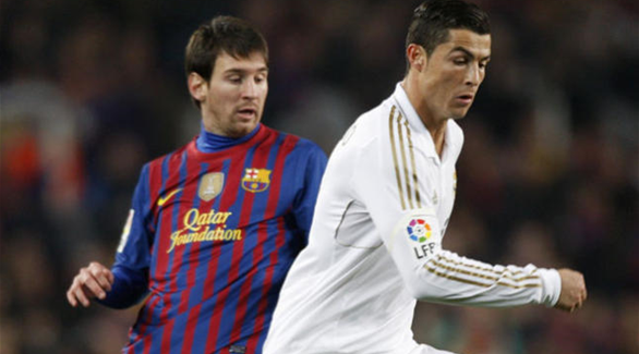 برشلونة وريال مدريد في كلاسيكو إسبانيا .. السبت