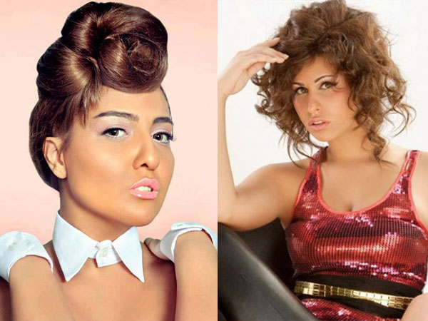 مي كساب ومي سليم ترتديان فساتين من ورق الجرائد .. صور