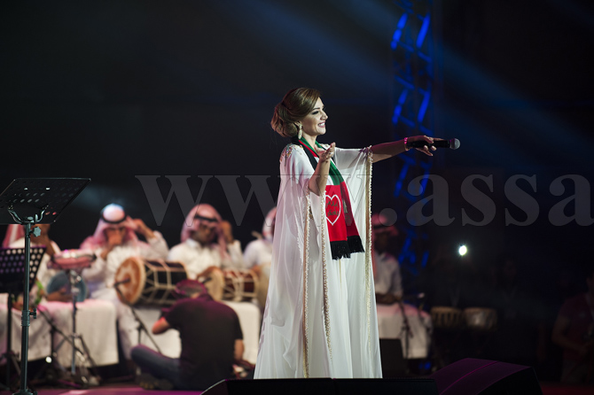 ديانا حداد تشارك في احتفالات الامارات بثلاث حفلات غنائية  ..  صور