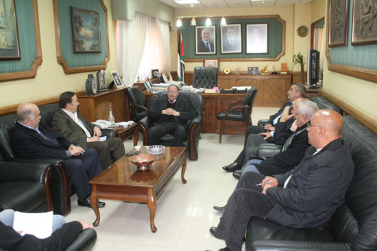 المجالي يستقبل وفد نادي شباب الاردن‎