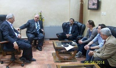وفد من الوكالة الالمانية للمساعدات الدولية يزور تجارة اربد