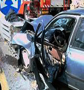 8 إصابات اثر حادث تصادم
