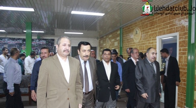 وفد مؤسسة الاذاعة والتلفزيون في نادي الوحدات
