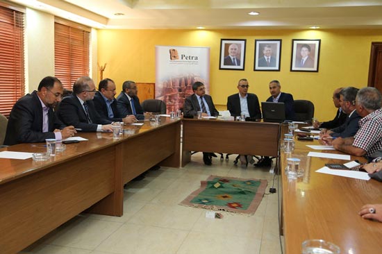 بحث التعاون بين سلطة البترا والمهندسين
