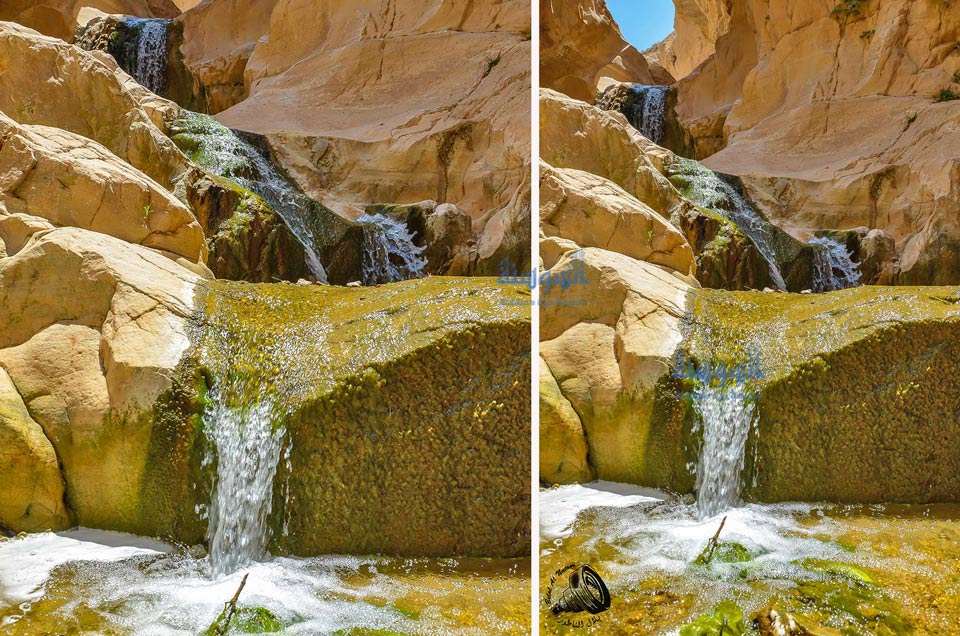 المياه تنساب في وادي الكرك 