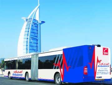 دبي تدشن أطول سيارة إسعاف في العالم