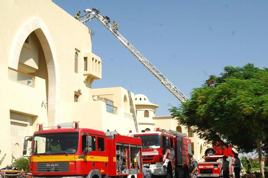 تمرين وهمي على فندق الرديسون بلو في العقبة