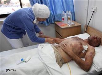 جرحى عراقيون يصلون عمان لتلقي العلاج