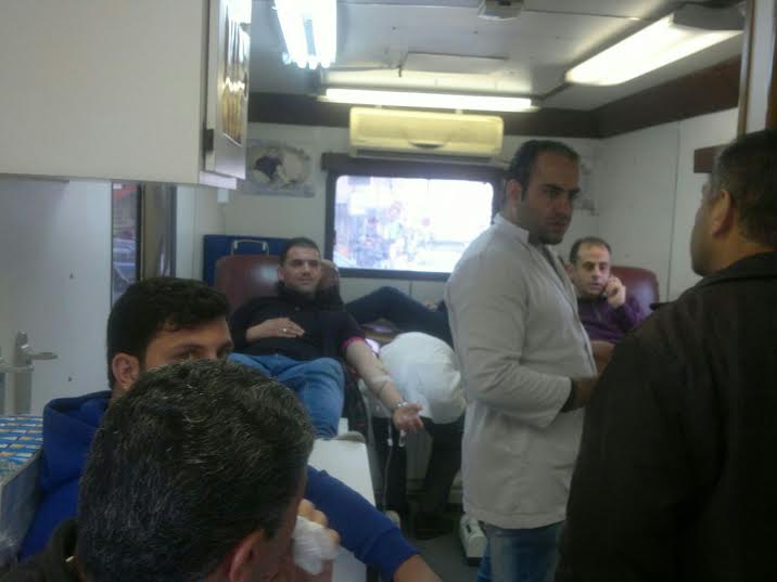حملة تبرع بالدم  في  نادي صويلح