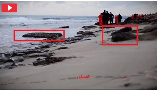 أين وقع حادث ذبح المصريين في ليبيا ؟
