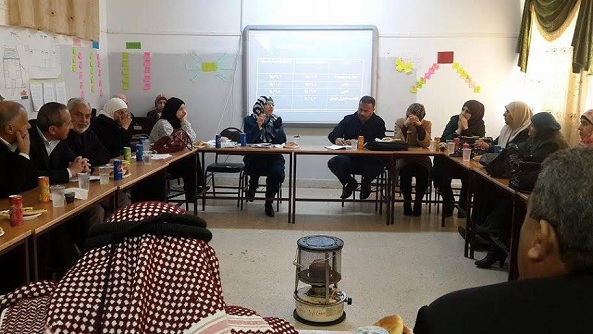 اجتماع مجلس التطوير التربوي لمدارس سحم وسمر الكفارات