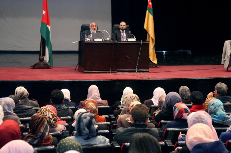 زغلول النجار يحاضر في الاردنية