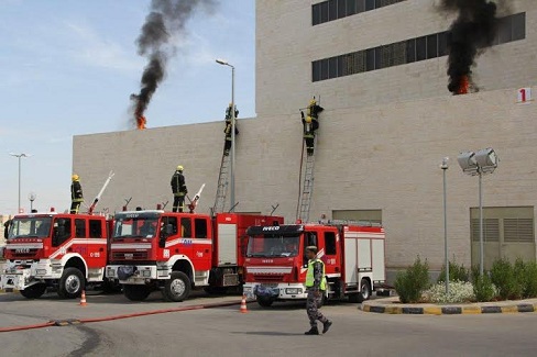 دفاع مدني الزرقاء ينفذ تمريناً وهميا