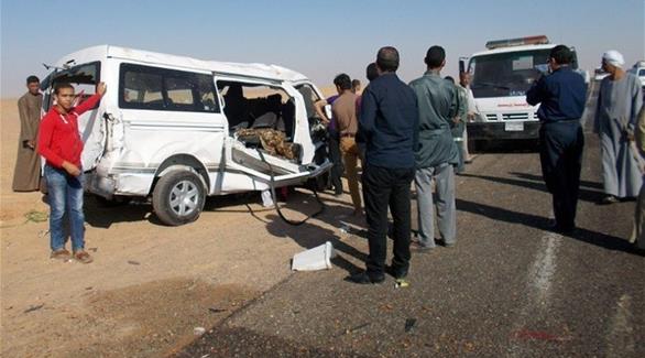 مصر : مقتل 16 وإصابة سبعة في تصادم خمس سيارات 