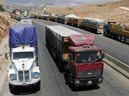 493 مليون دولار خسائر الشاحنات بسبب اضطرابات المنطقة