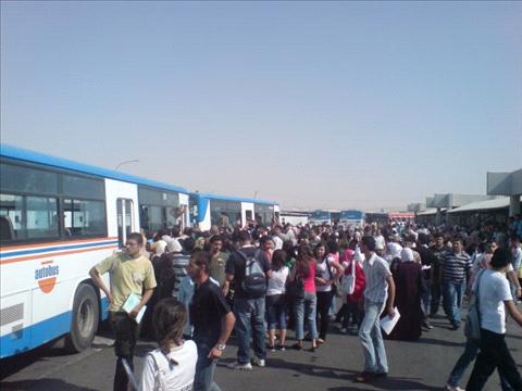 الهاشمية تبحث مشكلة نقل الطلبة والاحتجاج على نوعية المواصلات 
