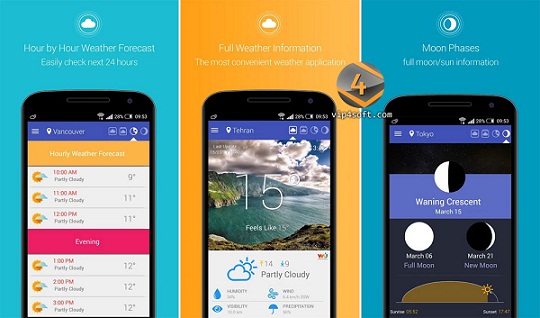 Unique Widgets تطبيق طقس وساعة للاندرويد