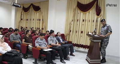 وفد من هيئة شباب كلنا الأردن يزور مديرية درك الشمال