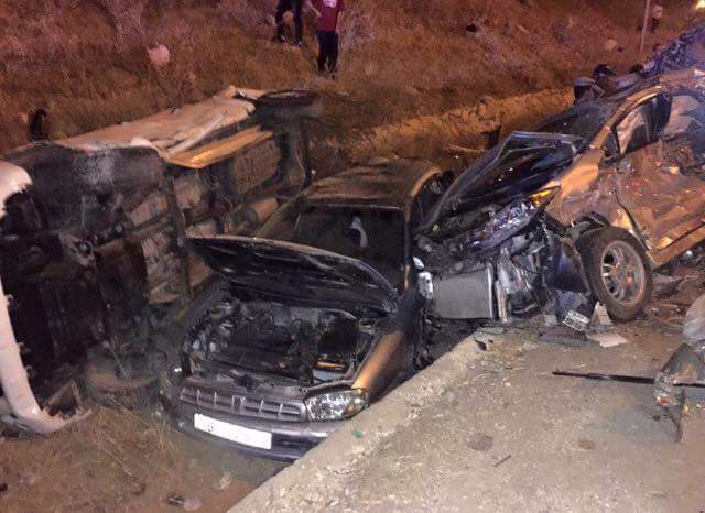 24 اصابة بحادث تصادم في جرش - صور