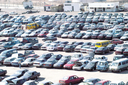 التخليص على السيارات الموجودة بالحرة حاليا فقط .. 