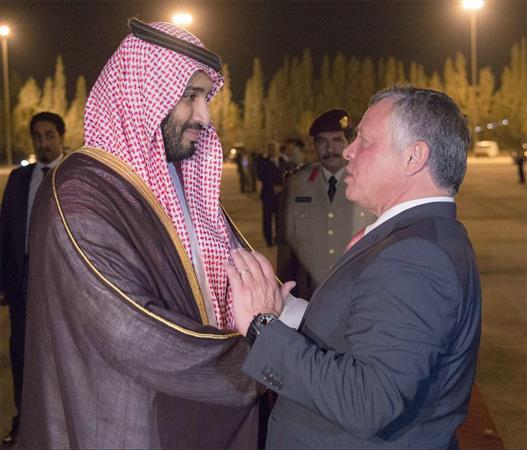 زيارة محمد ين سلمان للاردن في صور