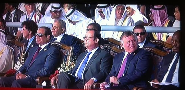 الملك يشارك بحفل إفتتاح قناة السويس