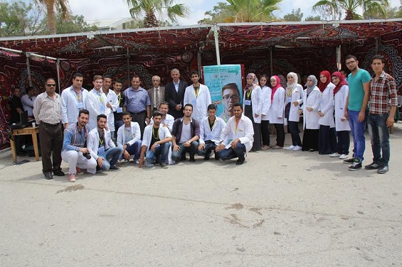 حملة طبية تثقيفية لطلبة الجامعة 