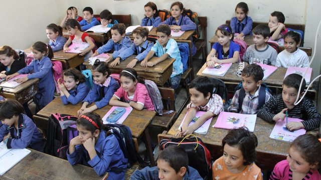 5 الآف طالب سوري في مدارس البادية الشمالية الغربية 