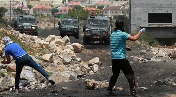 إصابة 4 فلسطينيين في مواجهات جنوب نابلس