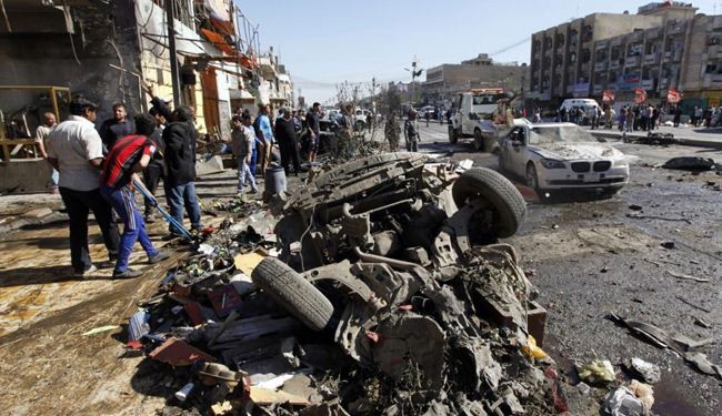 14 قتيلا و 68 مصابا بتفجيرات وسط بغداد