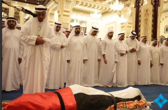 صور تشييع جثمان الشيخ راشد