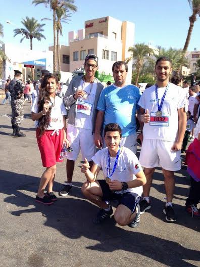  فريق عمان الأهلية يشارك في أيلة نصف ماراثون البحر الأحمر