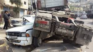 3 اصابات بحادث تصادم في عنجرة