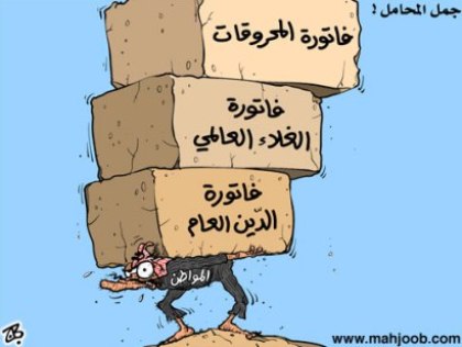 الأردن على قائمة الدول الأعلى مديونية