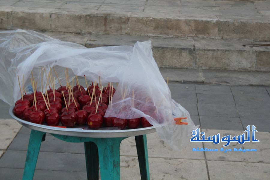 تفاح محلي في الساحة الهاشمية بعمان