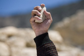 تلاسن واشتباك بين افراد من عشيرتين في شارع فلسطين باربد ينتهي ببوس اللحى 