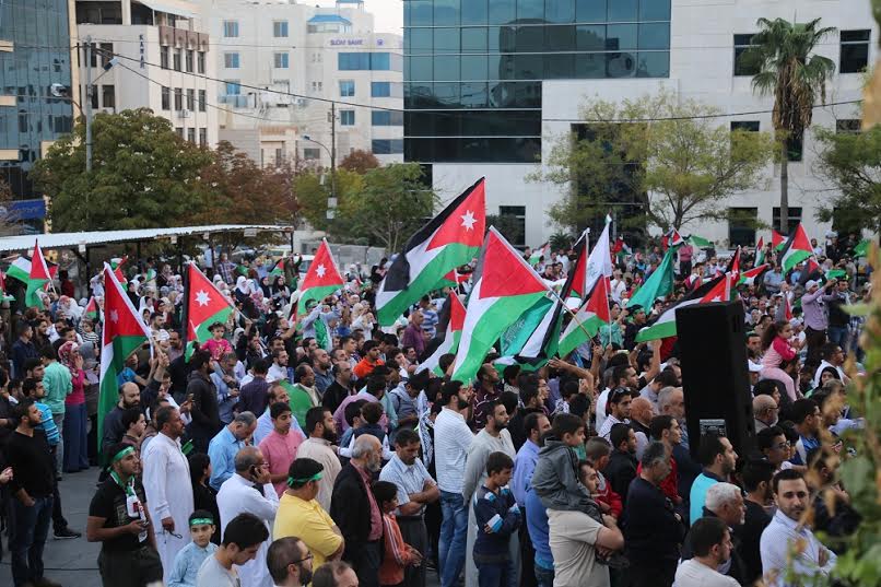 يوم الغضب الاردني: مسيرات وفعاليات احتجاجية نصرة للاقصى