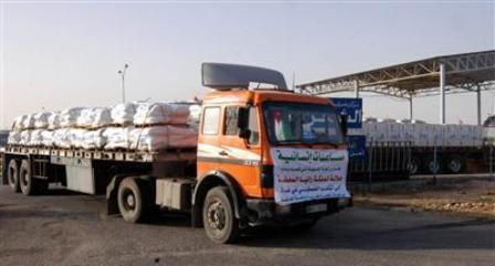 تسيير قافلة مساعدات الى غزة 