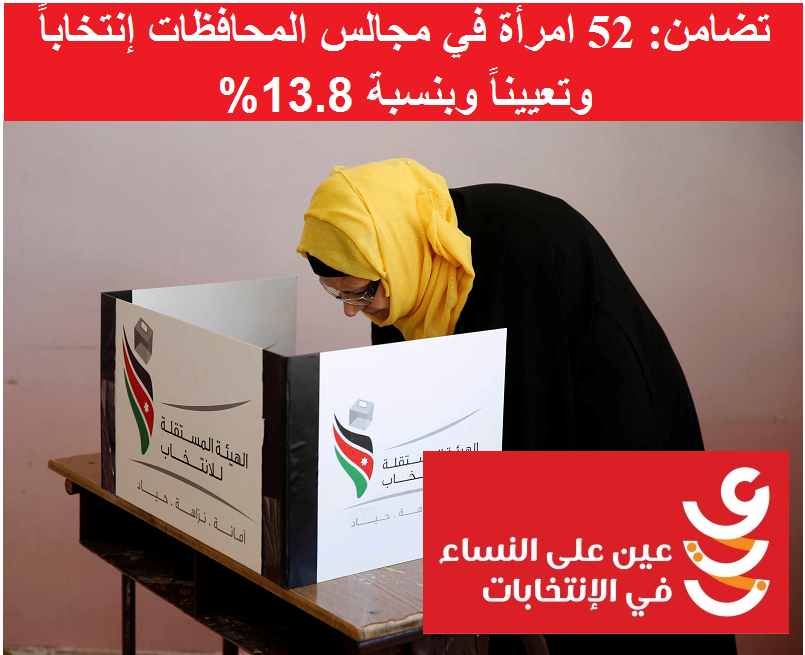52 امرأة في مجالس المحافظات إنتخاباً وتعييناً