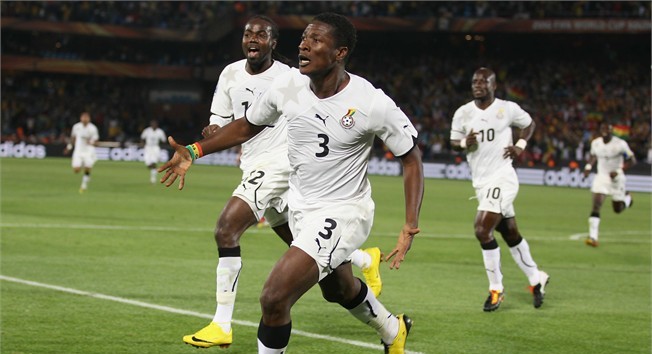 غانا تفوز على صربيا بهدف من ركلة جزاء 