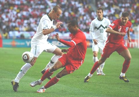 المنتخب الإنجليزي يهزم سلوفينيا ويطيح بها من المونديال­
