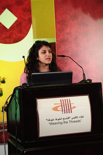 أُمنية تشارك في لقاء برنامج نسيج الإقليمي "فلننسج الخيوط ..  خيوطنا" 