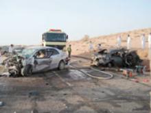 عائلة أردنية تفجع بفقدان أطفالها الثلاثة واصابة الاب والام بحادث سير في حفر الباطن