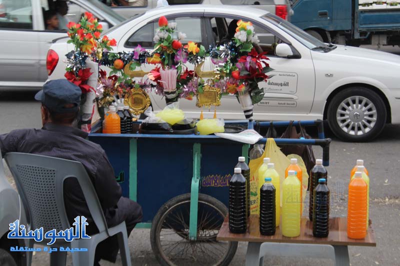 انتشار ظاهرة بيع العصير على الطرقات خلال رمضان