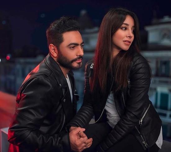 أسيل عمران تتفاعل مع فيديو كليب تامر حسني الجديد ..  فيديو
