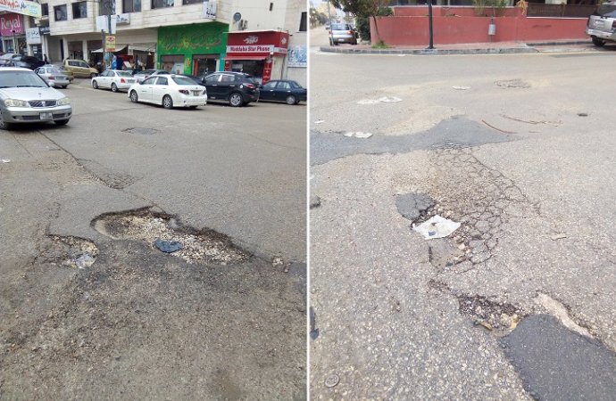 مادبا: غزارة الامطار تكشف هزالة البنية التحتية