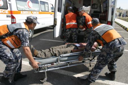 7 إصابات اثر حادث تصادم على طريق اربد – الحصن 